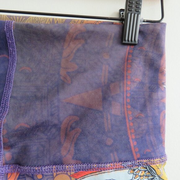 LIQUID DREAMS Mayan Aztec Boho Rave Hippie Festival Hot Pants Yoga Shorts Sz S - Picture 11 of 14